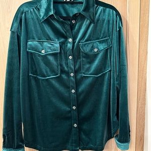 Jodifl long sleeve velvet top